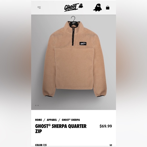 Ghost lifestyle Olive Teddy Fleece. NWT (detached). Medium - Picture 3 of 5